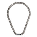 Double Gucci Logo Enamel Chain Necklace