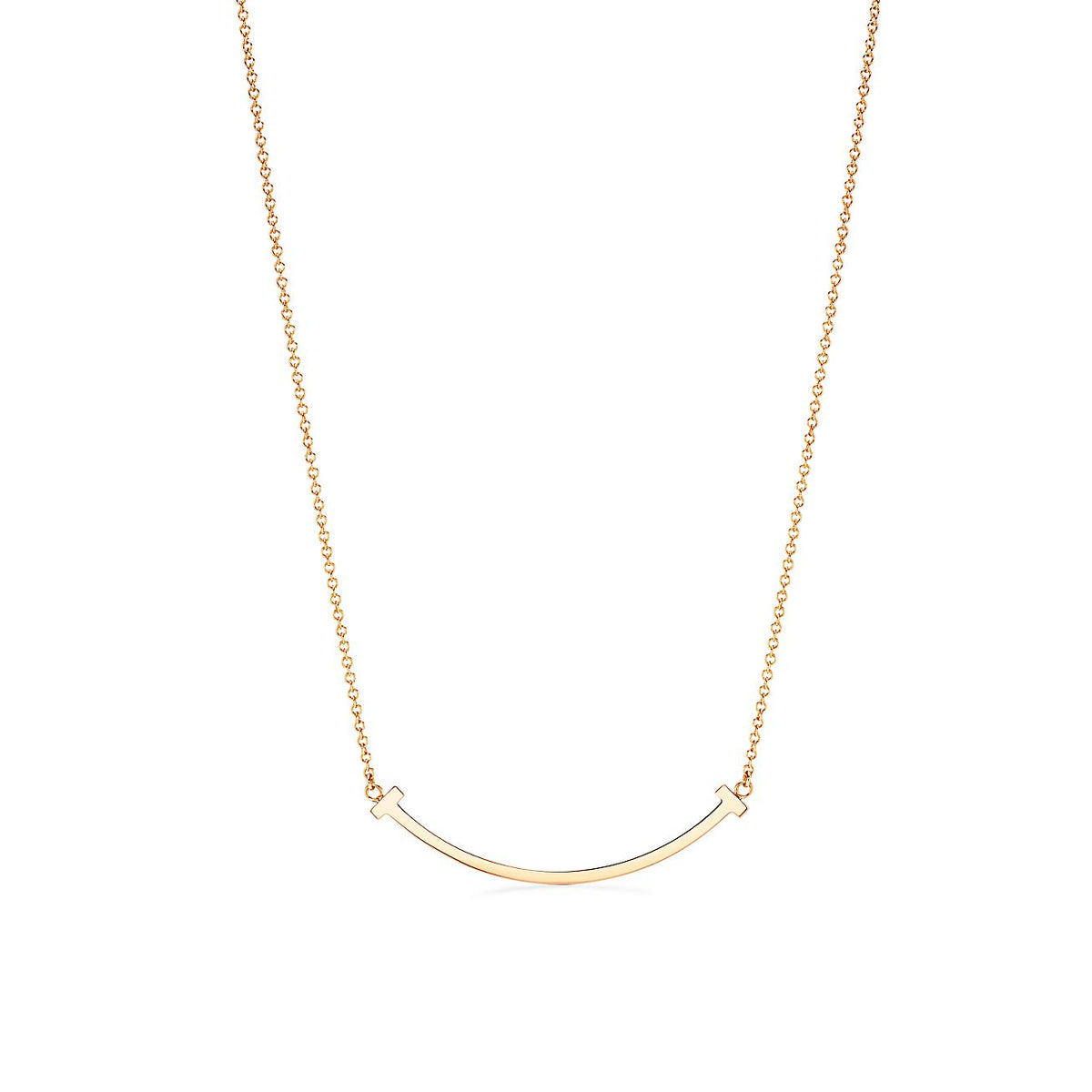 18K Tiffany Smile Pendant Necklace