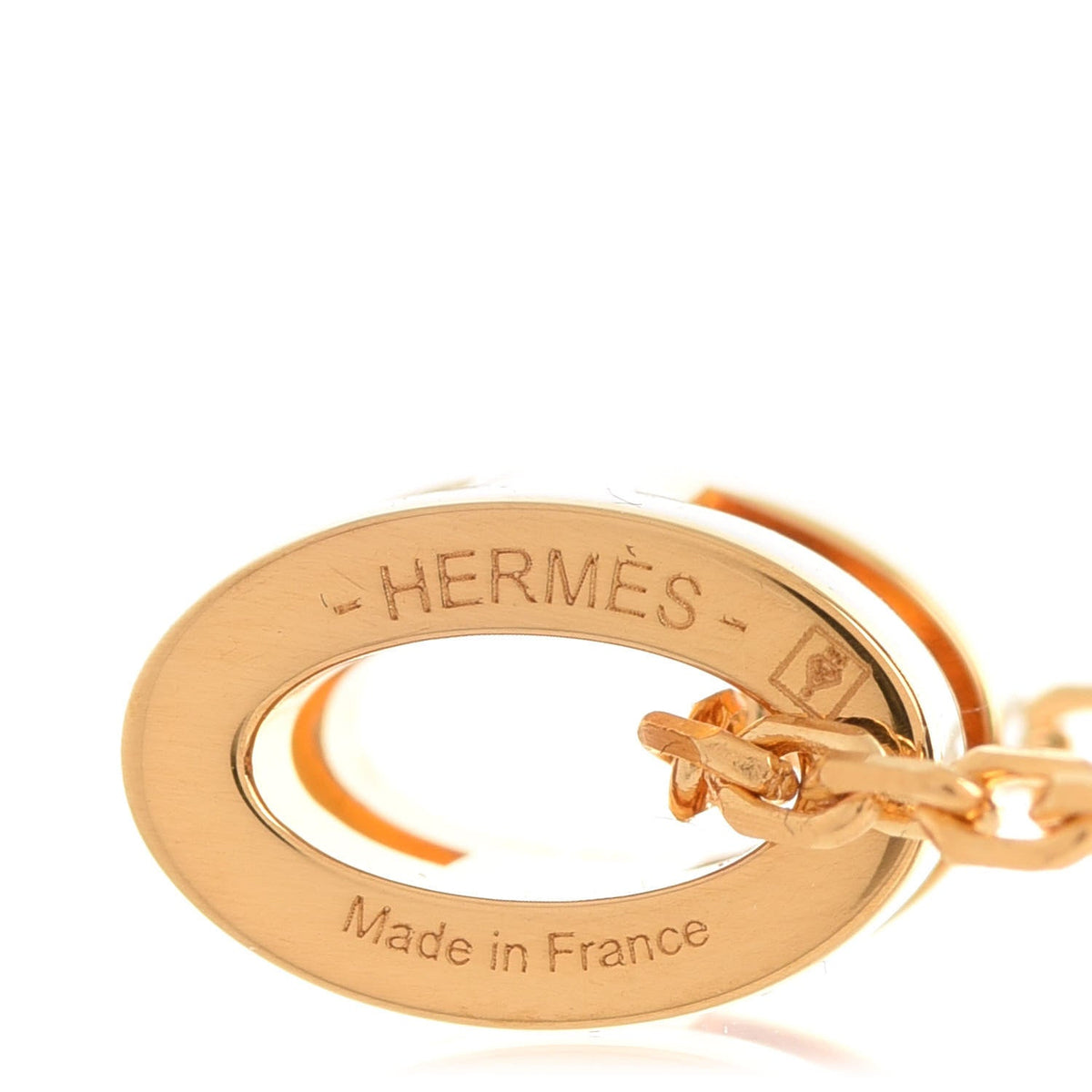 18K Mini Pop Hermes White Necklace