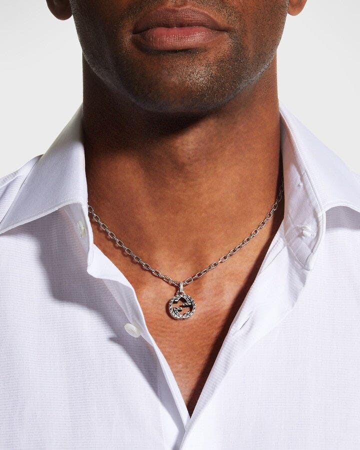 Double Gucci Interlocking Gucci Pendant Necklace