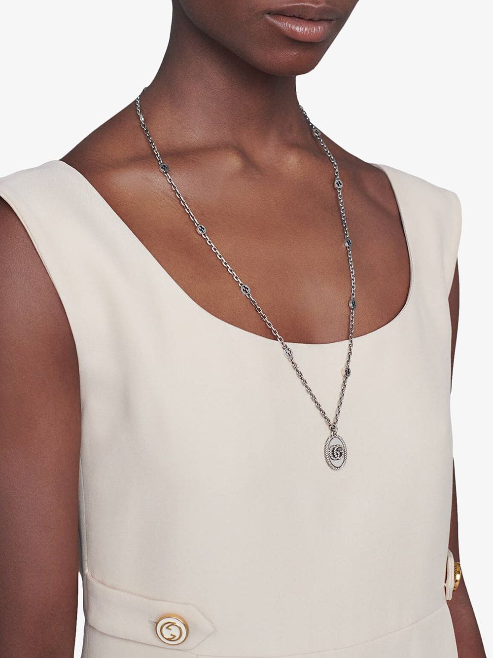 Double Gucci Pendant Necklace