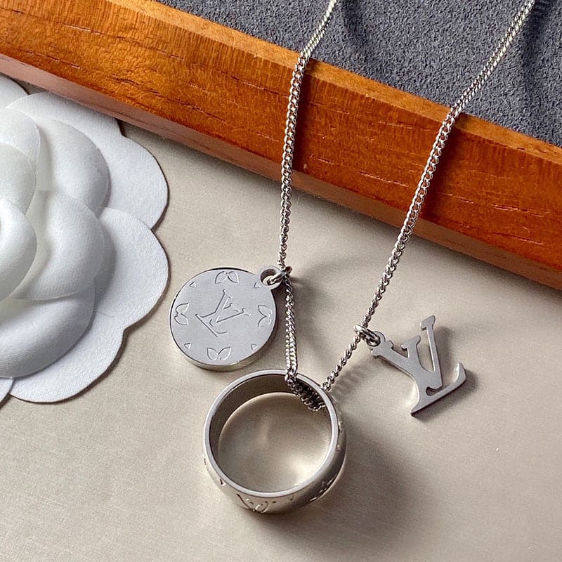 18K Louis Vuitton Monogram Charms Necklace