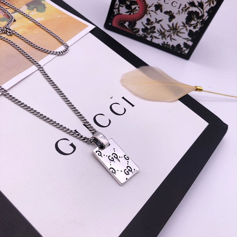 Double Gucci Ghost Pendant Necklaces