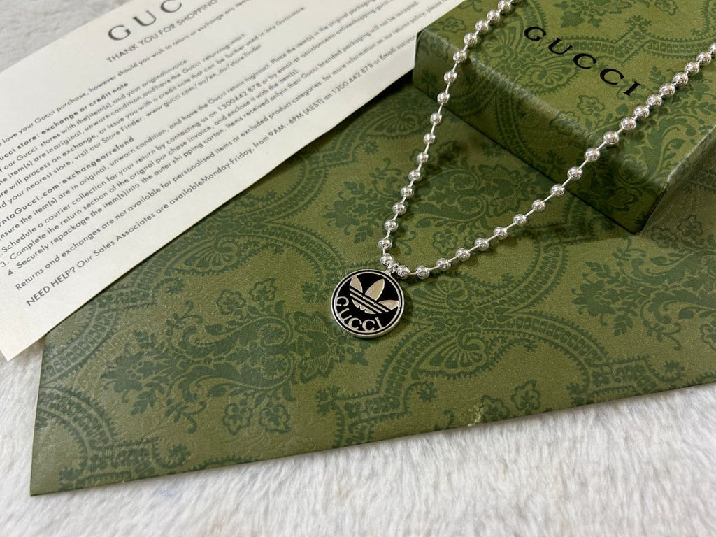 Double Gucci x Adidas Pendant Boule Necklace