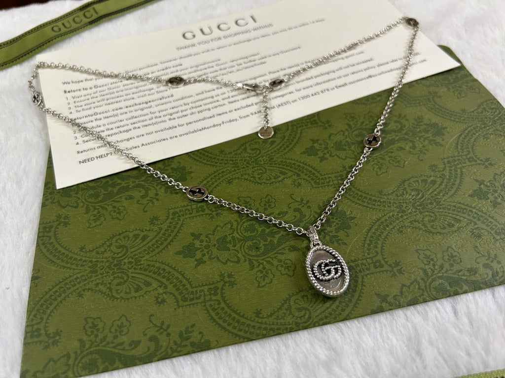 Double Gucci Pendant Necklace
