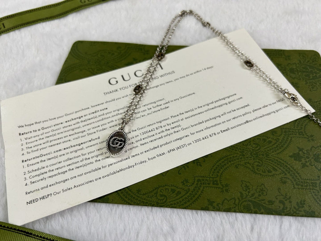 Double Gucci Pendant Necklace