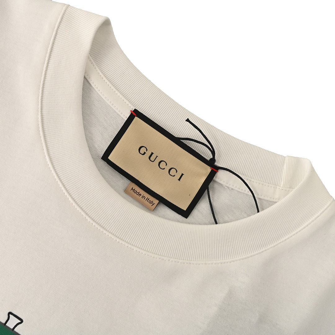 Gucci Classic Web Stripe Print T-Shirt