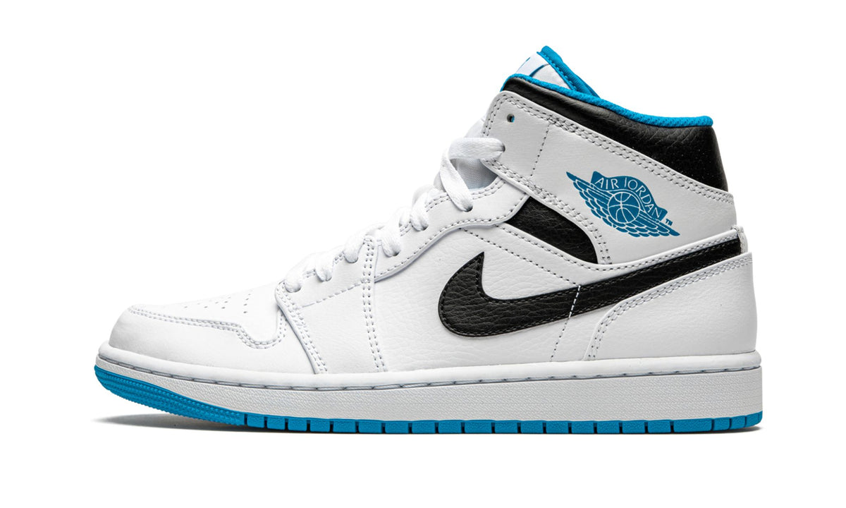 Air Jordan 1 Mid "White / Laser Blue" Sneakers