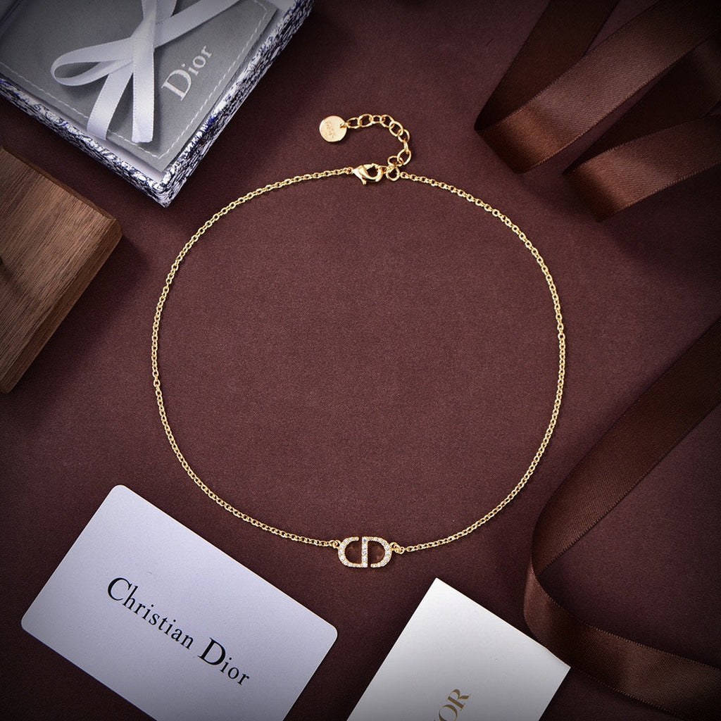 18K Petit Dior Diamonds Necklace