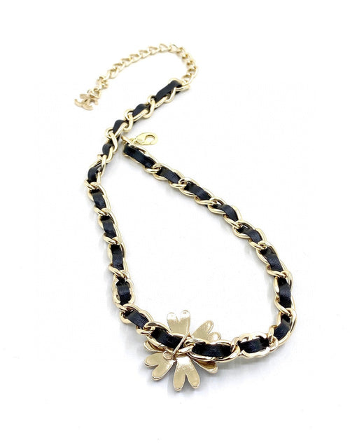 18K  Chanel Black Daisy Necklace