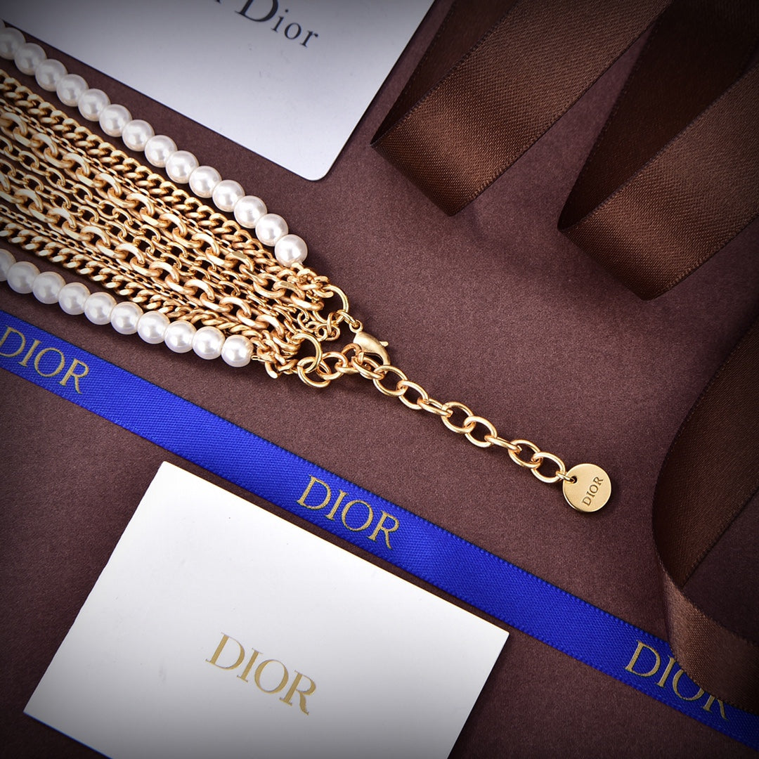 18K Dior Tassel Necklace