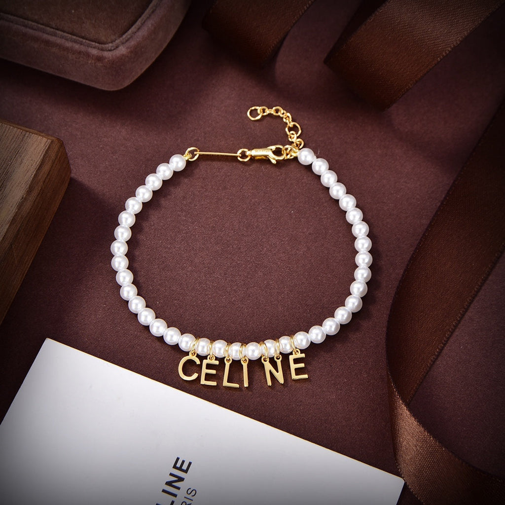 18K Celine Paris Pearl Necklace